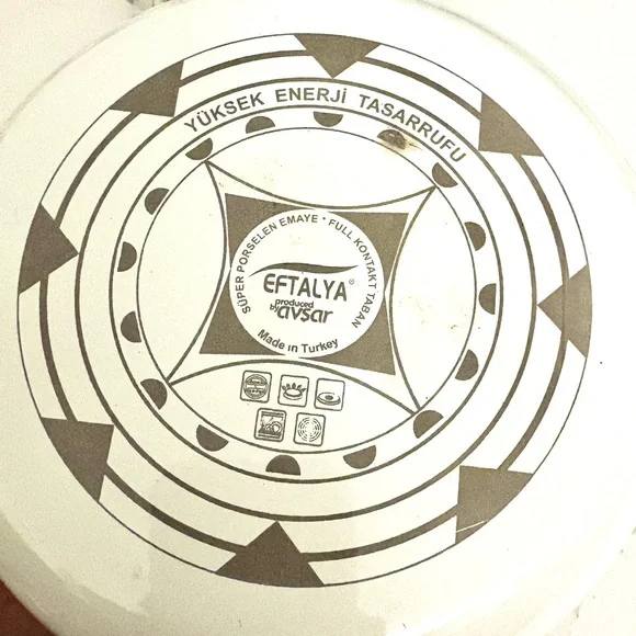 Alya White and Black Porcelain Plate